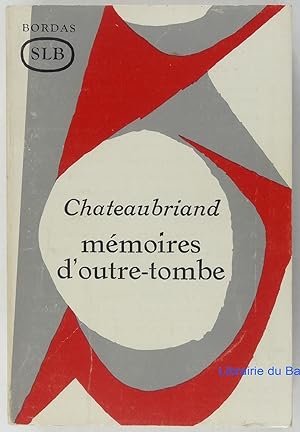 Image du vendeur pour Mémoires d'outre-tombe mis en vente par Librairie du Bassin