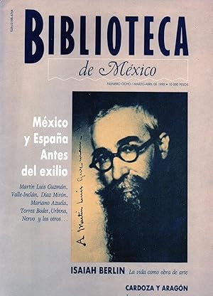 Seller image for Revista biblioteca de Mexico( literatura ,poesia).num8 for sale by JP Livres