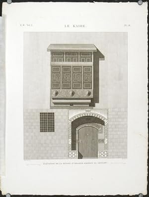 Le Kaire. Elevation de la Maison d'Ibrahim Kikheyd el Sennary.