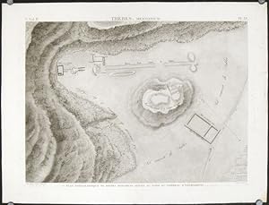 Thebes. Memnonium. Plan Topographique de Divers Monumens Situes au Nord du Tombeau d'Osymandyas.