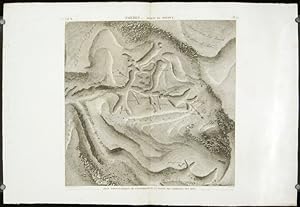 Thebes. Byban el Molouk. Plan Topographique de l'Extremite de la Vallee des Tombeaux des Rois.