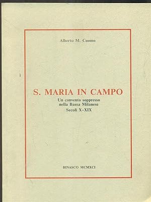 Bild des Verkufers fr S. Maria in Campo zum Verkauf von Librodifaccia