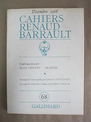 Immagine del venditore per Cahiers Renaud-Barrault, No. 68 venduto da Atlantic Bookshop