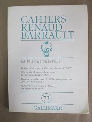 Immagine del venditore per Cahiers Renaud-Barrault, No. 71 venduto da Atlantic Bookshop