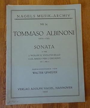 Immagine del venditore per Sonata a Tre, 2 Violini e Violoncello, col Basso per L`Organo Op. 1 Nr. 3 (Hg. Walter Upmeyer) venduto da ANTIQUARIAT H. EPPLER