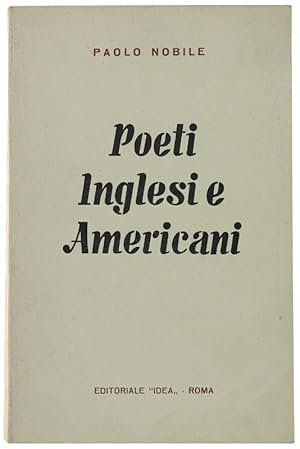 Seller image for POETI INGLESI E AMERICANI.: for sale by Bergoglio Libri d'Epoca