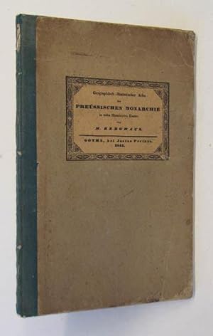 Kleiner geographisch-statistischer Atlas der Preüssischen Monarchie. Gotha, J. Perthes 1842. Gr. ...