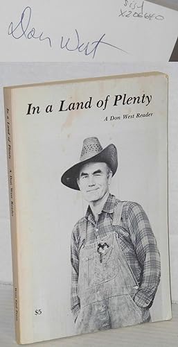 In a land of plenty; a Don West reader