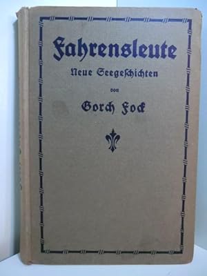 Imagen del vendedor de Fahrensleute. Neue Seegeschichten a la venta por Antiquariat Weber