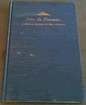 Bild des Verkufers fr Piers the Plowman : A Critical Edition of the A-Version zum Verkauf von Chapter 1