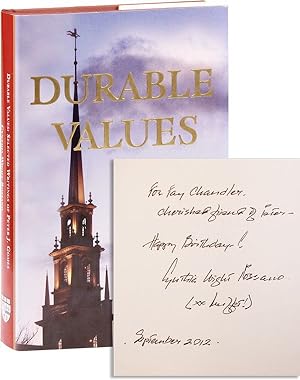 Durable Values: Selected Writings of Peter J. Gomes [Inscribed & Signed by the Editor]