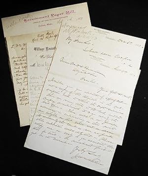 5 letters, 1873-1879, to William Ward (1837-1895) [re: Philadelphia and Chester County Railroad]