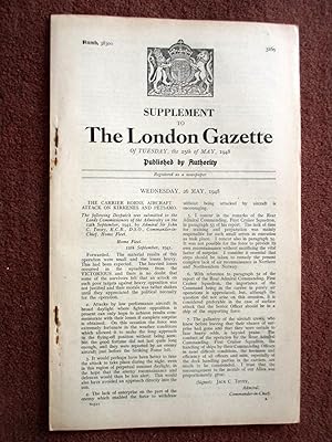 Supplement to The London Gazette of 25th May 1948. The Carrier Borne Aircraft Attack on Kirkenes ...