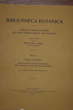 Bild des Verkufers fr Geschichte und Geographie der Veronica-Gruppe Megasperma. (= Bibliotheca Botanica, Heft 99). zum Verkauf von Antiquariat  Braun