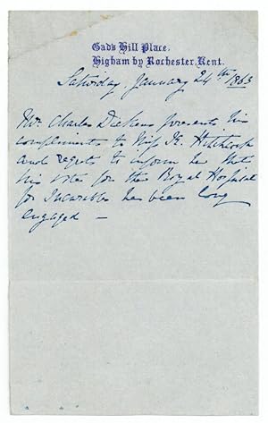 Seller image for Autograph letter signed (in the text). for sale by Antiquariat INLIBRIS Gilhofer Nfg. GmbH