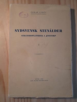 Image du vendeur pour Sydsvensk stenlder belyst av fynden p boplatsema i Jornstorp : [volume I] : Skivyxkulturen mis en vente par Expatriate Bookshop of Denmark