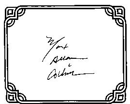 SIGNED BOOKPLATE/AUTOGRAPH card by author MAX ALLAN COLINS