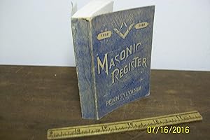 Imagen del vendedor de Manning's Masonic Register of F.& A.M. For the State of Pennsylvania for 1952 a la venta por The Vintage BookStore