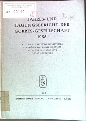 Bild des Verkufers fr Die romanische Philologie; in: Jahres- und Tagungsbericht der Grres-Gesellschaft 1955; zum Verkauf von books4less (Versandantiquariat Petra Gros GmbH & Co. KG)