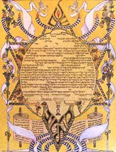 Imagen del vendedor de Sanctification Ketubah. a la venta por Wittenborn Art Books