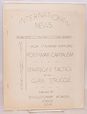 International News: Vol. XI no. 2 (May-June 1949)