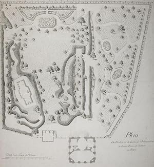 Plan du Pavillon et du Jardin de l'Ambassadeur de Russie Prince de Galitzin au Prater.