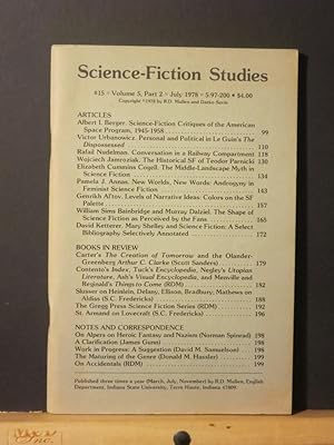 Seller image for Science-Fiction Studies #15 for sale by Tree Frog Fine Books and Graphic Arts