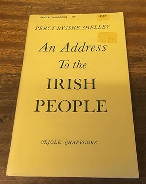 Bild des Verkufers fr An Address to the Irish People zum Verkauf von Scarthin Books ABA, ILAB.