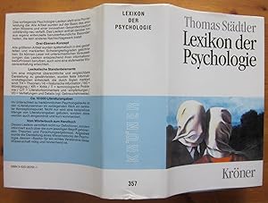 Bild des Verkufers fr Lexikon der Psychologie. Wrterbuch, Handbuch, Studienbuch. zum Verkauf von Antiquariat Roland Ggler