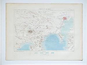 TOKIO ET SA BAIE. - Original color print of 1882. From: Reclus, Elisée; Nouvelle Géographie Unive...