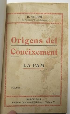 Seller image for Orgens del coneixement. La fam for sale by Librera Mamut