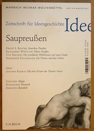 Bild des Verkufers fr Zeitschrift fr Ideengeschichte. Saupreuen (Heft V/4 Winter 2011) zum Verkauf von Antiquariat Bernhard
