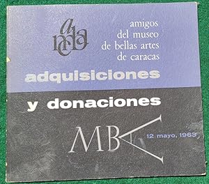 Seller image for ADQUISICIONES Y DONACIONES for sale by May Day Books