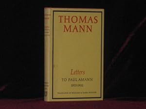 Seller image for THOMAS MANN. Letters to Paul Amann 1915-1952 for sale by Charles Parkhurst Rare Books, Inc. ABAA