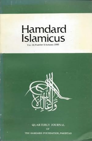 Bild des Verkufers fr HAMDARD ISLAMICUS: VOL IX / NUMBER 3 / AUTUMN 1986 zum Verkauf von By The Way Books