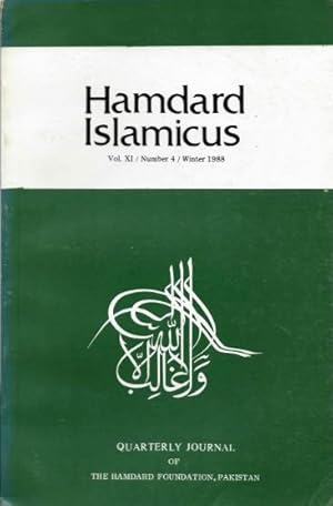 Bild des Verkufers fr HAMDARD ISLAMICUS: VOL XI / NUMBER 4 / WINTER 1988 zum Verkauf von By The Way Books