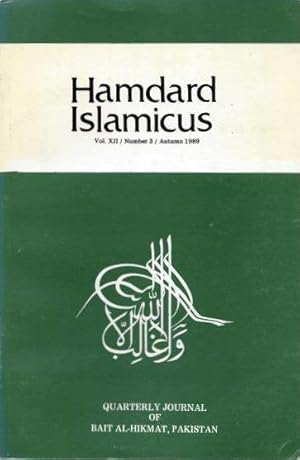 Bild des Verkufers fr HAMDARD ISLAMICUS: VOL XII / NUMBER 3 / AUTUMN 1989 zum Verkauf von By The Way Books