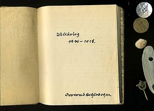 Handgeschriebenes Manuskript über den I Weltkrieg. . Zeitraum 1914 - 1918. Verfasst von Gertrud S...