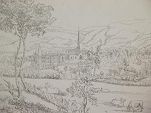 A west prospect of the Spaw & Town of Cheltenham. 1748