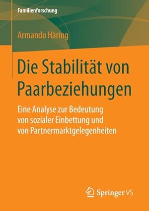 Immagine del venditore per Die Stabilitt von Paarbeziehungen venduto da Rheinberg-Buch Andreas Meier eK