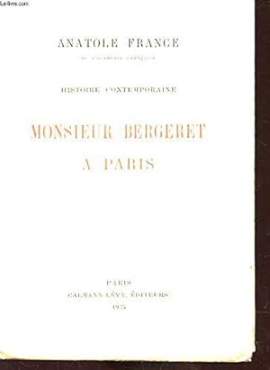 Seller image for Monsieur bergeret a paris. for sale by J.L.G LIVRES ANCIENS ET MODERNES
