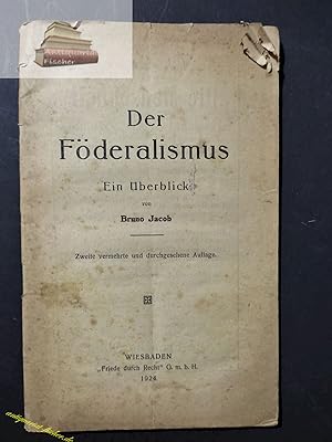 Seller image for Der Fderalismus. Ein berblick for sale by Antiquariat-Fischer - Preise inkl. MWST