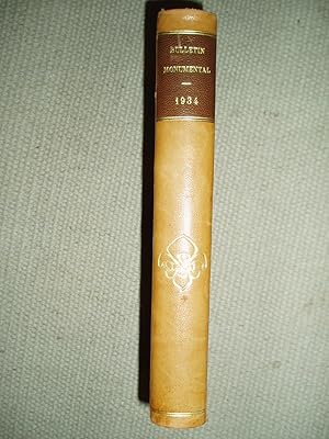Bulletin monumental : Quatre-vingt-treizième volume [1934]