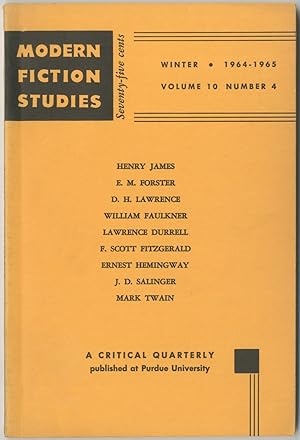 Seller image for Modern Fiction Studies - Winter 1964/1965 (Volume 10, Number 4) for sale by Between the Covers-Rare Books, Inc. ABAA