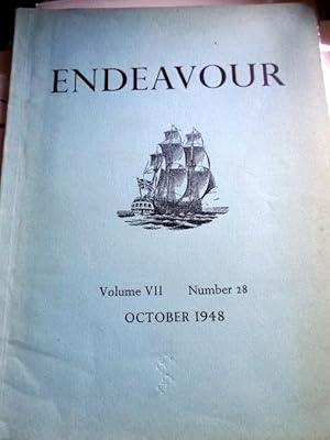 Imagen del vendedor de Endeavour: A Quarterly review designed to record the progress of the sciences in the service of mankind. Volume VII, Number 28, October 1948. a la venta por The Bookstall