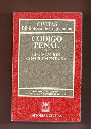 Image du vendeur pour CODIGO PENAL Y LEGISLACION COMPLEMENTARIA mis en vente par Libreria 7 Soles
