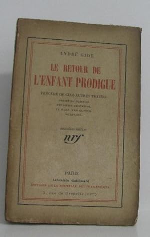 Imagen del vendedor de Le retour de l'enfant prodigue prcd de cinq autres traitts a la venta por crealivres