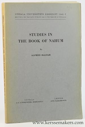 Imagen del vendedor de Studies in the book of Nahum. a la venta por Emile Kerssemakers ILAB