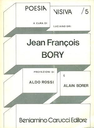 Bild des Verkufers fr Jean Franois Bory zum Verkauf von Studio Bibliografico Marini