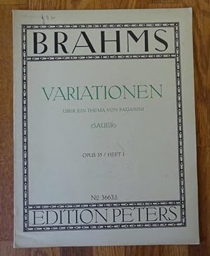 Variationen über ein Thema von Paganini Opus 35 Heft I + II (Für Klavier zu 2 Händen, hg. v. Emil...